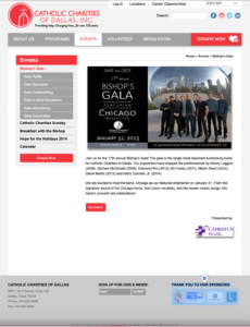 BISHOP'S GALA PAGE